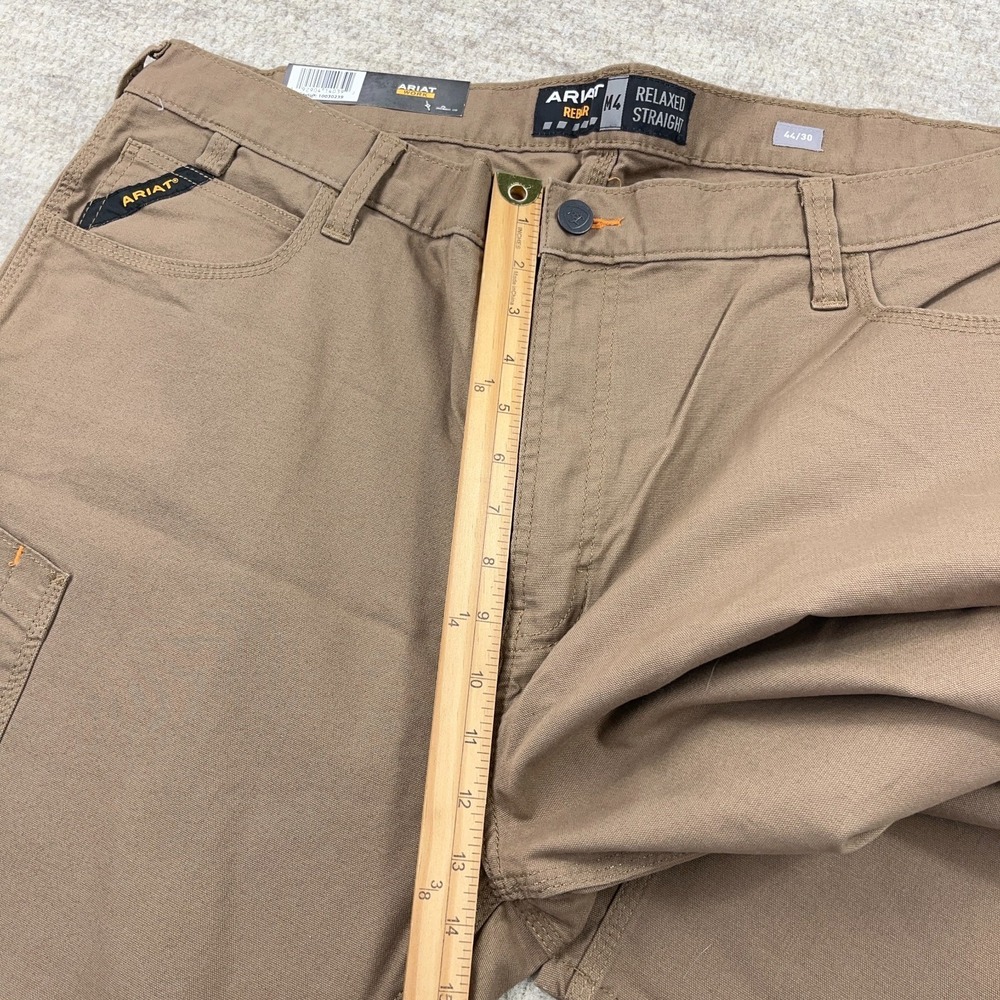 Ariat Rebar M4 Pants Men 44x30 Relaxed Straight Leg Brown Dura Stretch Work NWT - Picture 8 of 16